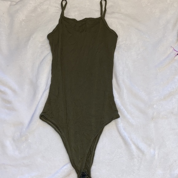 Khaki Cami Bodysuit - Picture 5 of 7